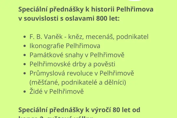 Speciální přednášky pro školy na jaro 2025