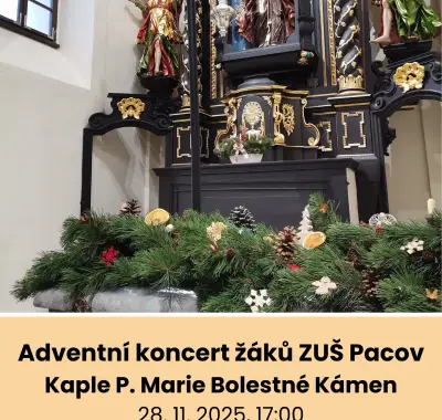 Adventní koncert žáků ZUŠ Pacov