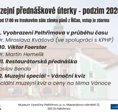 Muzejní úterky - podzim 2026