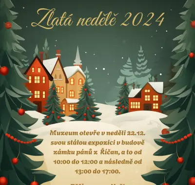 Zlatá neděle 2024