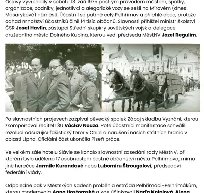 Jak se slavilo před 50 lety