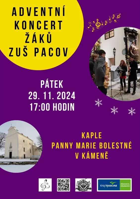 Adventní koncert žáků ZUŠ Pacov